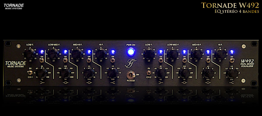 Tornade Music Systems W492 Dual Mono Equalizer