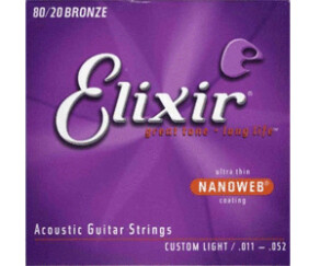 Elixir Strings Nanoweb Coating Phosphore Bronze Acoustic 6-String