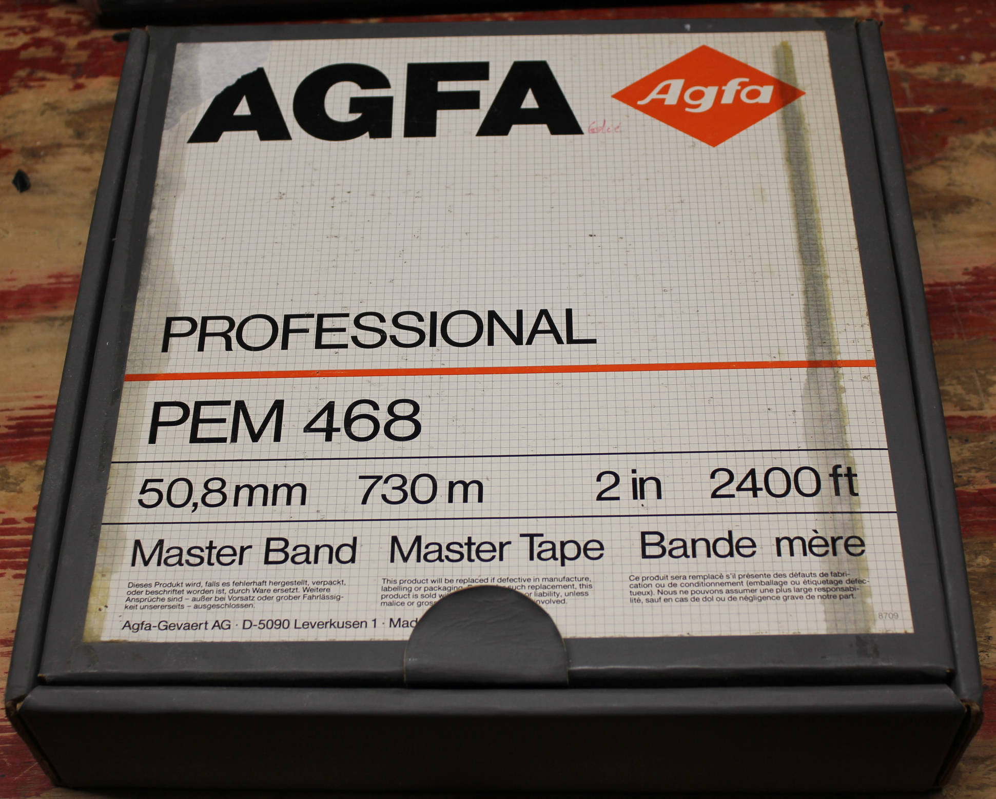 Bande Magnétique 2 pouces 730m AGFA PEM468