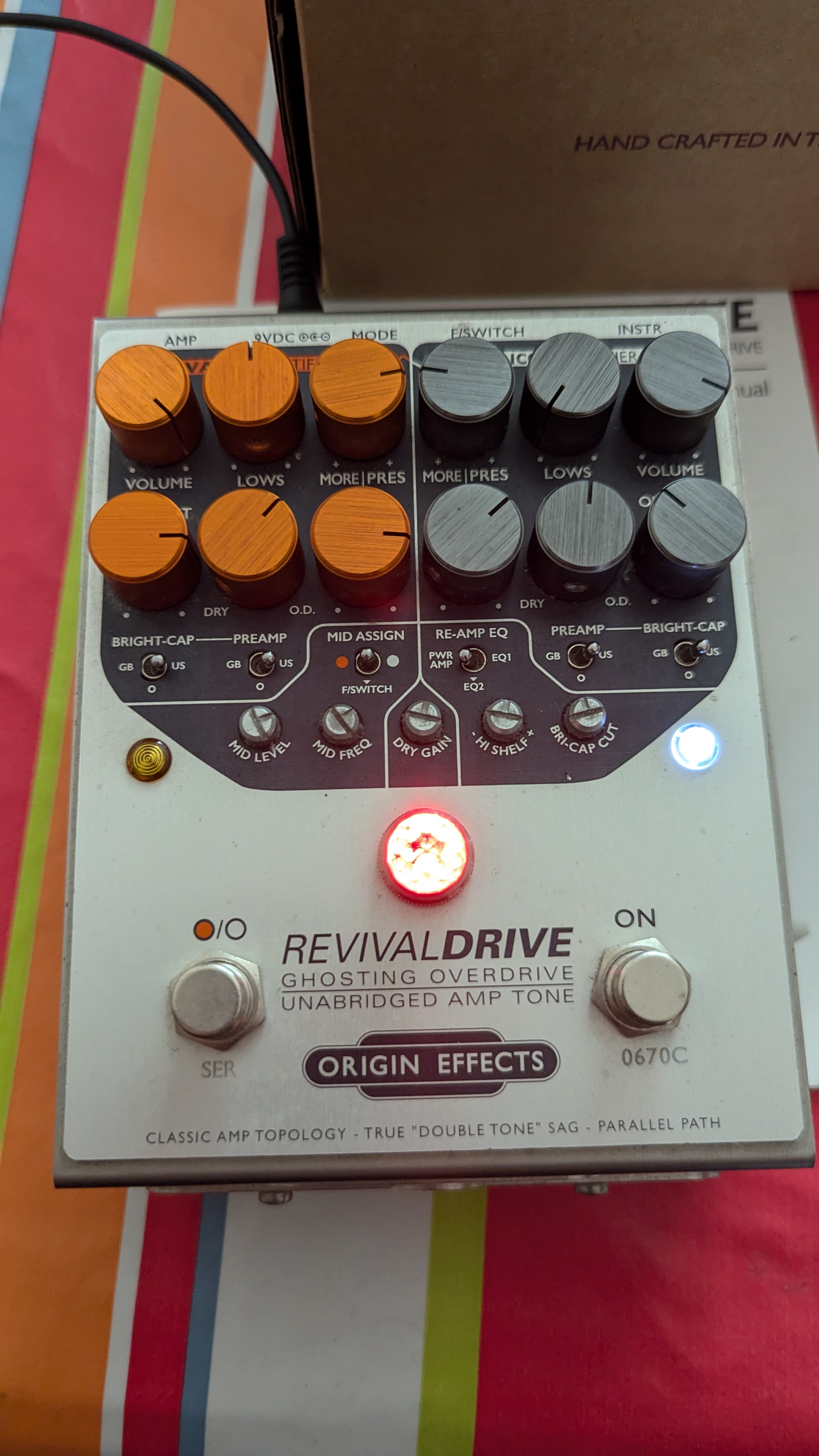 Vends Origin Effects RevivalDrive Custom
