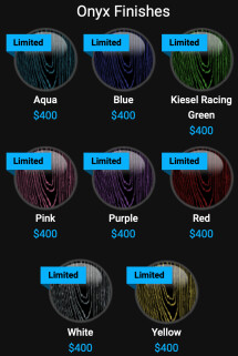 Onyx colors Onyx colors