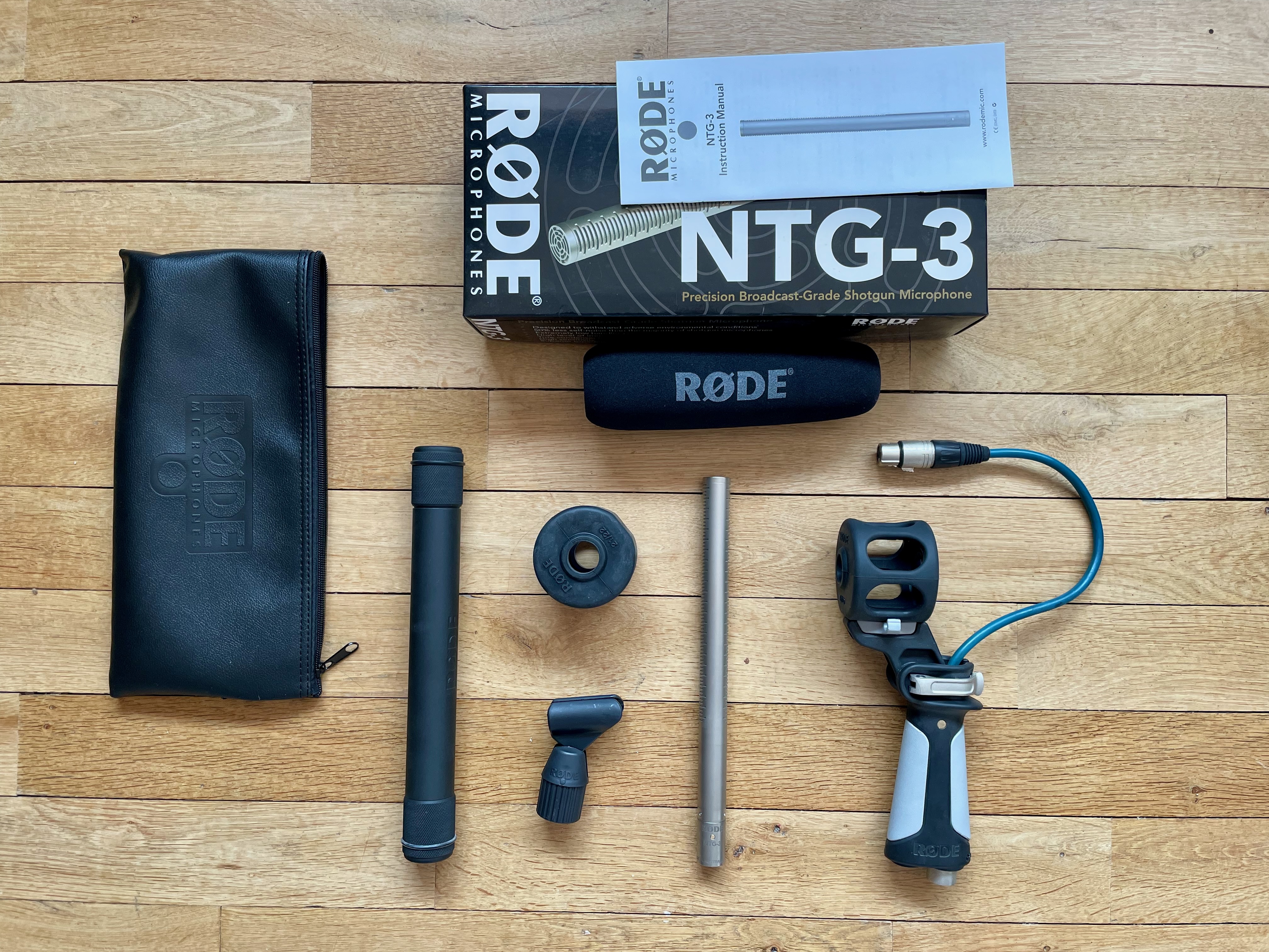 Vends Rode NTG3 avec Pistol Grip PG2