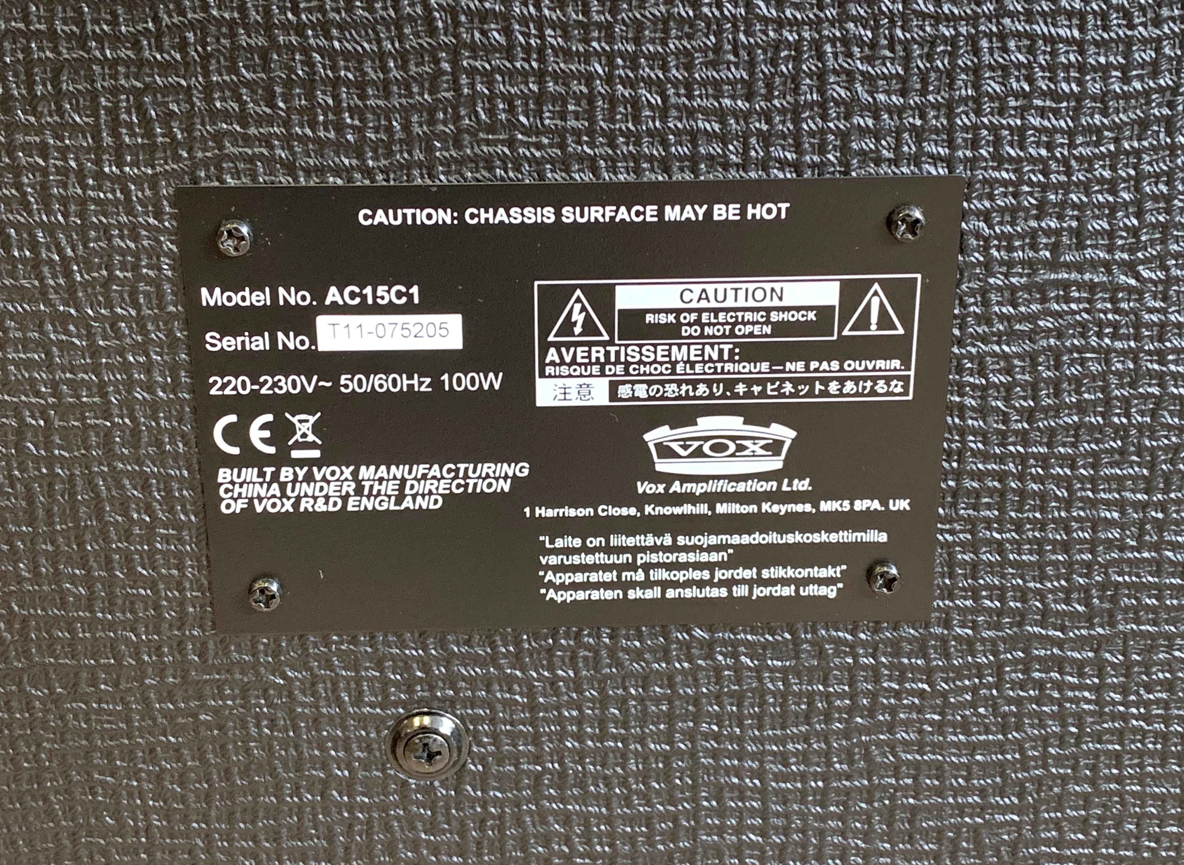 Vox AC15C1 (78429)