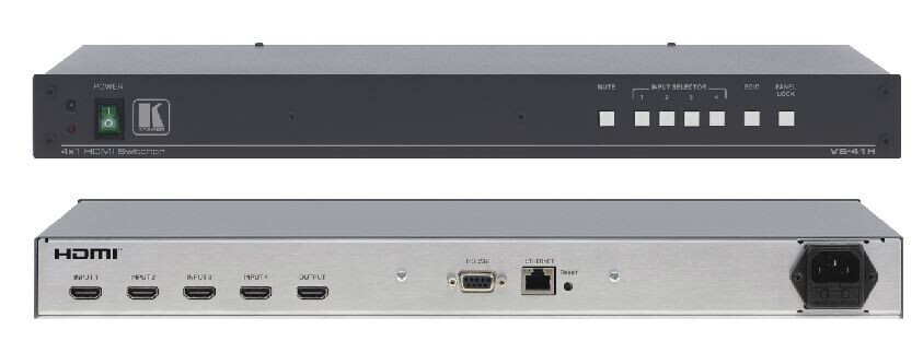 Vends Kramer sélecteur switcher HDMI 1in/4out + shuko + téléco VS41-H