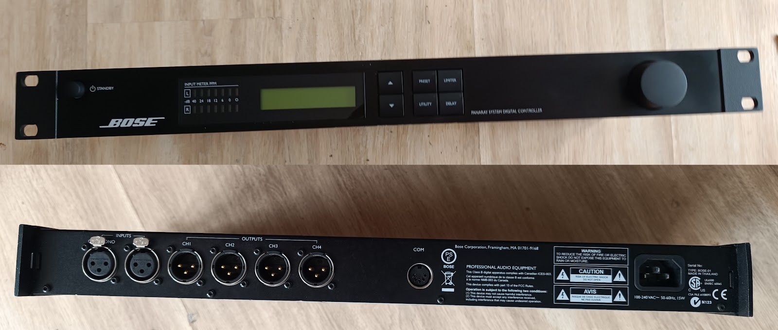 Contrôleur professionnel Bose Panaray,  permet la correction de toutes les enceintes Bose (402, 502, 802, ma, etc). (Photo non 