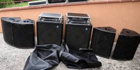 Enceintes Adamson avec amplis QSC