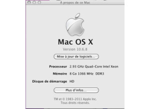 Apple Mac Pro Quad Xeon 64 Bits (65704)