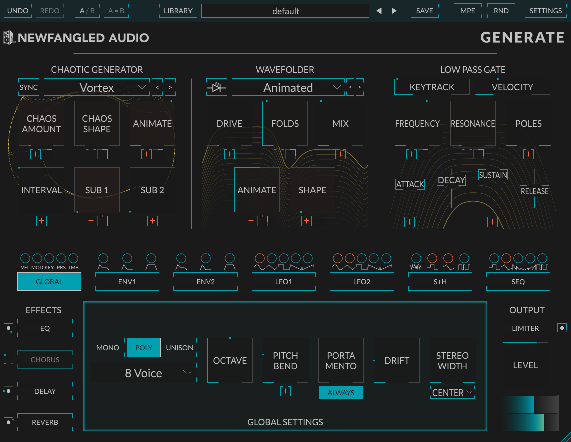 Newfangled Audio Generate
