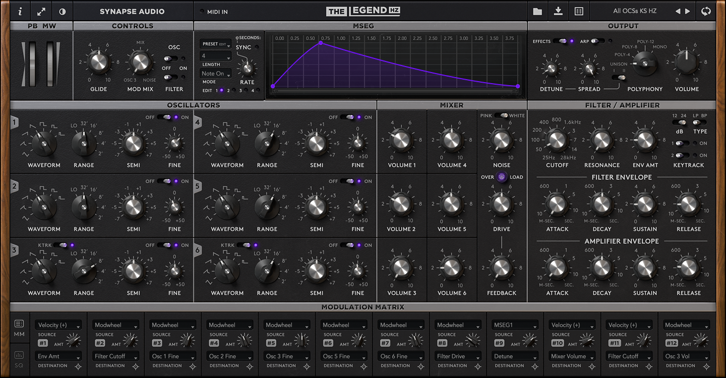 Synapse Audio The Legend HZ