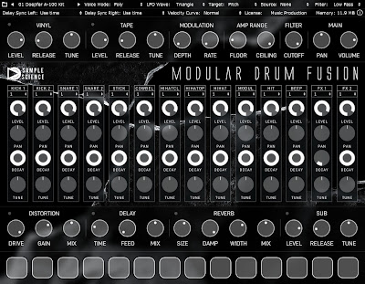 Modular Drum Fusion UI