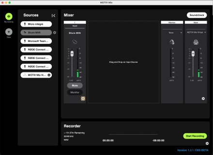 Shure MotivMix Mixer Shure MotivMix Mixer
