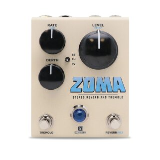 Zoma Stereo Reverb and Tremolo Cream Zoma Stereo Reverb and Tremolo Cream
