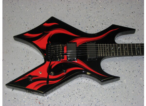 B.C. Rich Kerry King Wartribe - Onyx w/ Red Fire Graphic (25166)