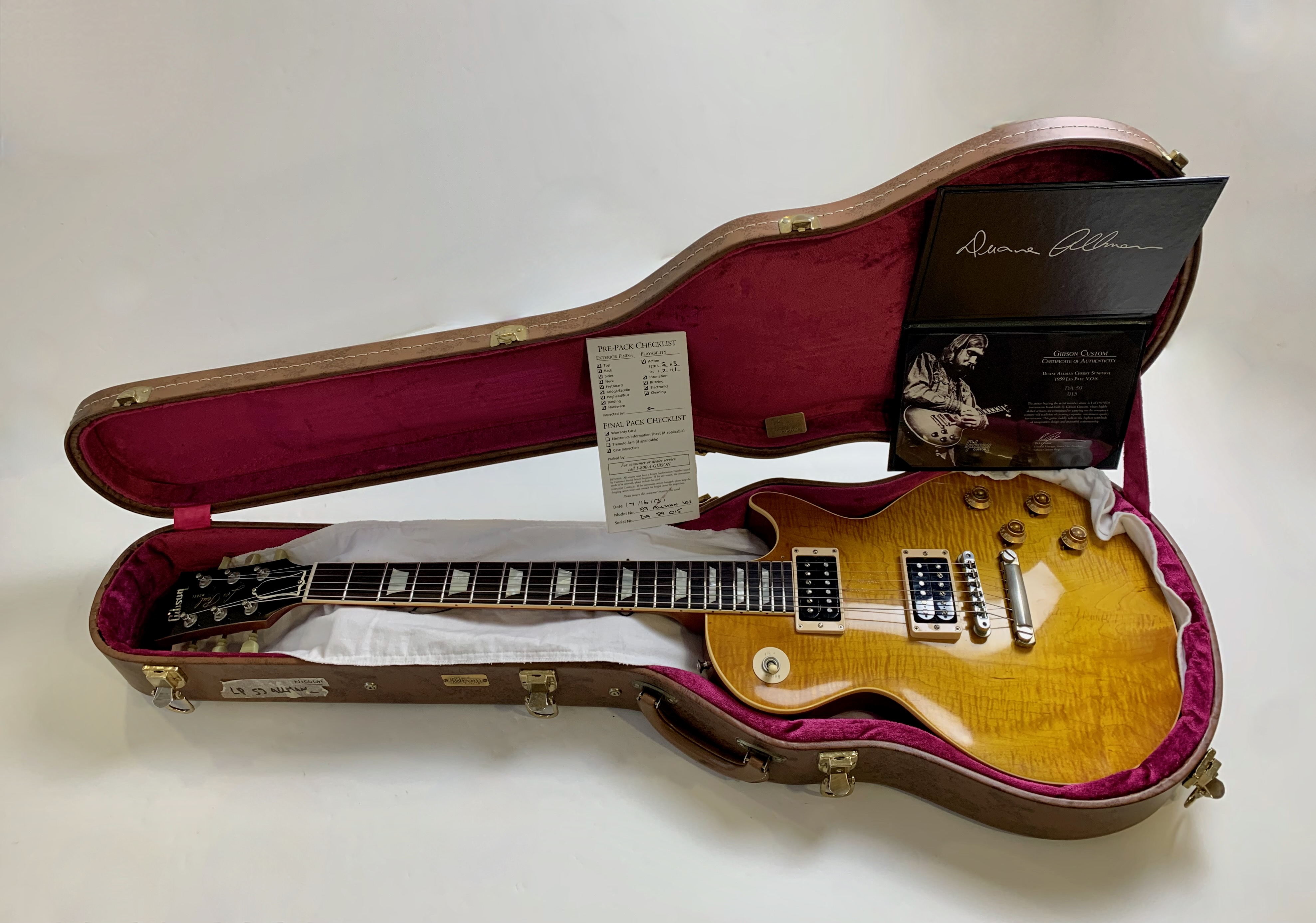 Gibson Custom Shop Duane Allman 1959 Cherry Sunburst Les Paul (55350)