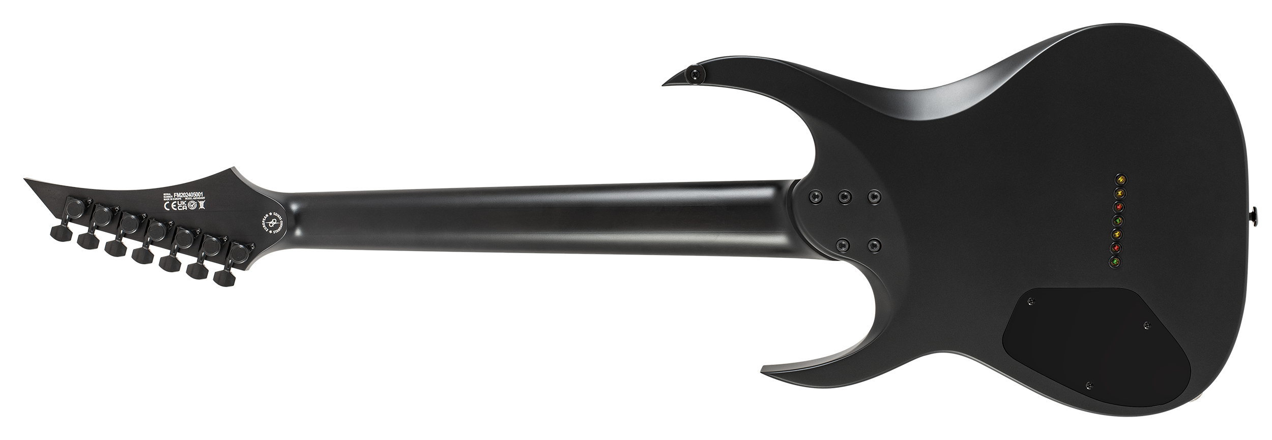 Solar Guitars AB7H SVART : AB7H SVART BACK