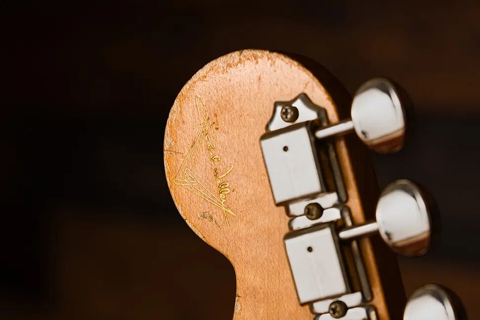 Limited Edition Masterbuilt John Frusciante Stratocaster. BackHead