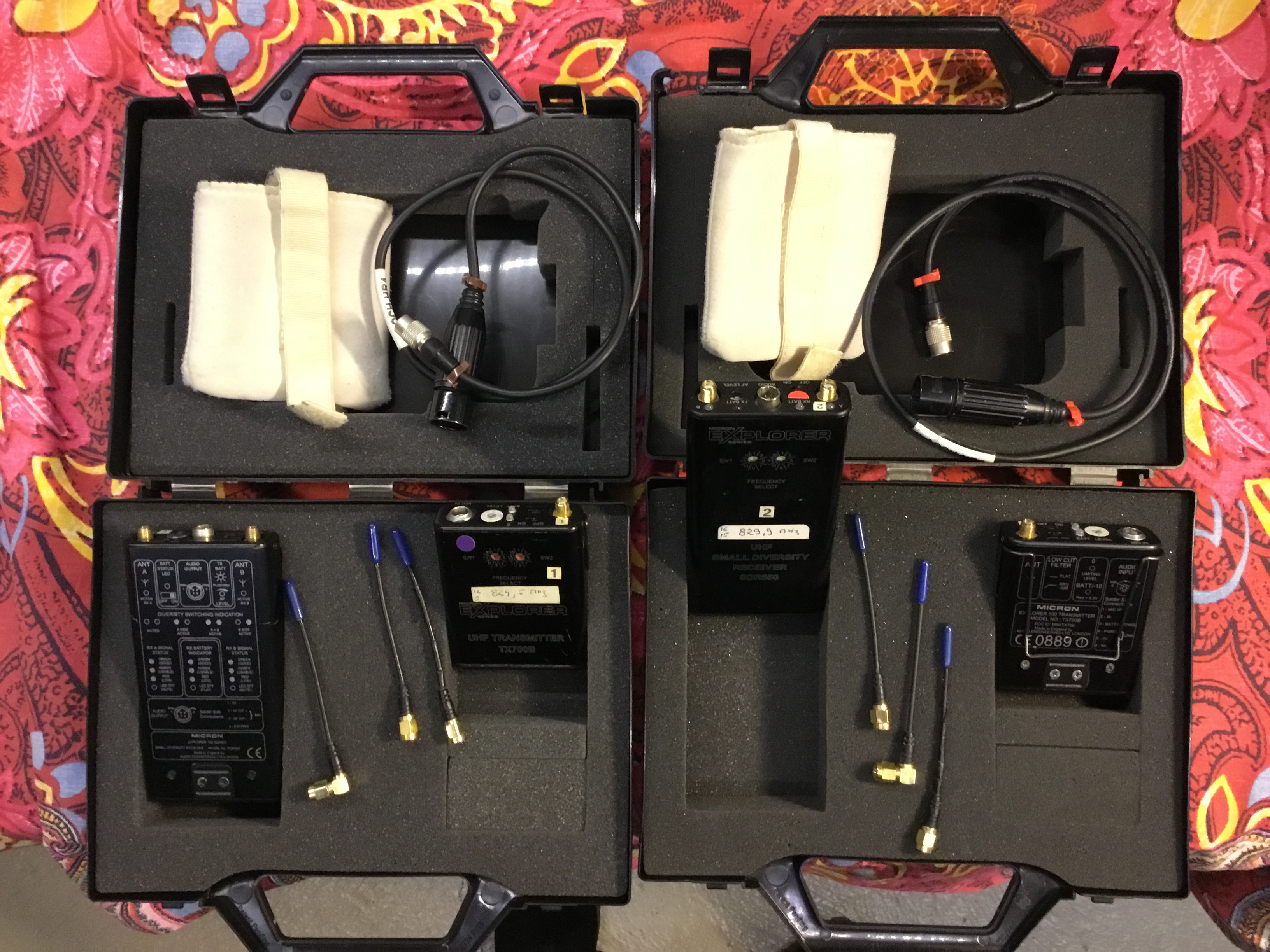 Vends système HF Diversity Micron TX 700B/SDR550 avec Countrymann B6