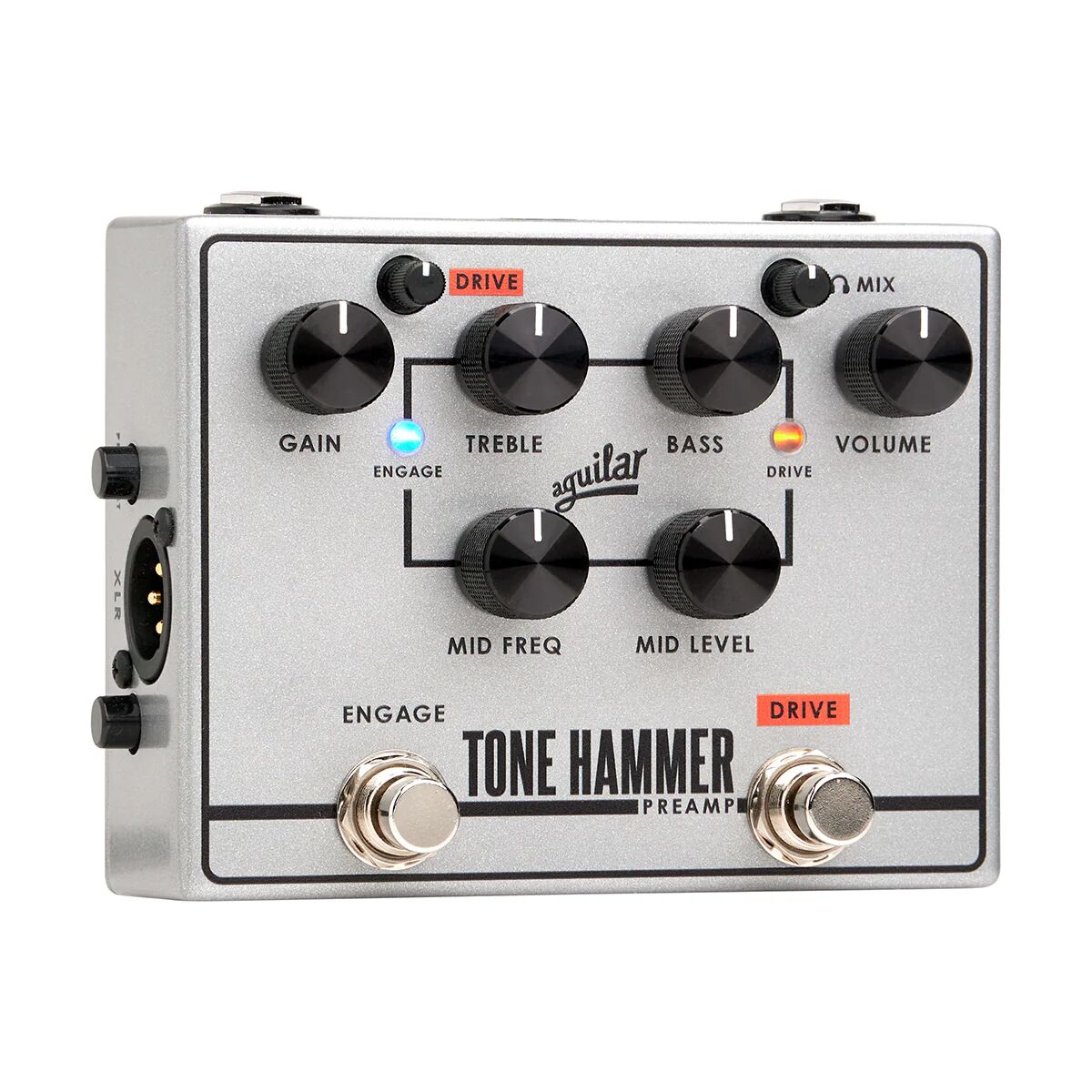 Aguilar Tone Hammer Preamp/D.I Pedal : Tone Hammer Preamp:D.I PedalSIDE