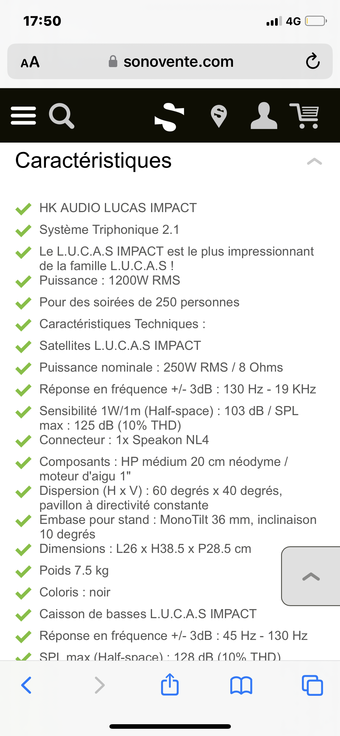 HK sytème LUCAS IMPACT 