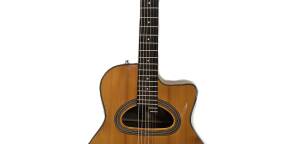 Guitare acoustique type Selmer-Maccaferri "grande bouche"