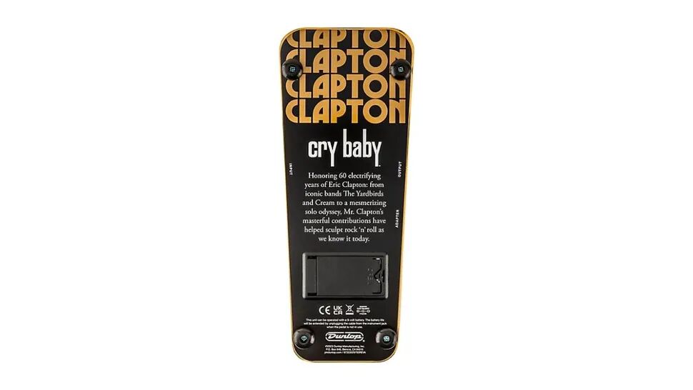 Eric Clapton Cry Baby WahPlate