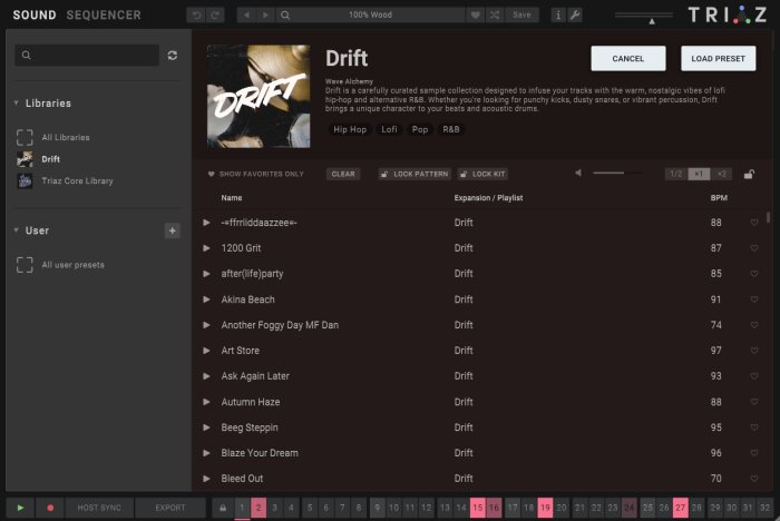 Triaz-PresetNavigatorDrift Triaz-PresetNavigatorDrift