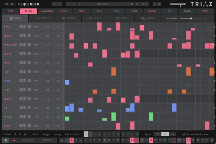 Triaz-Sequencer-Drum Triaz-Sequencer-Drum