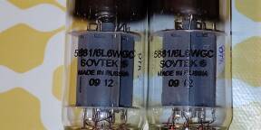 Paire Tubes Sovtek 6L6 WGC - NOS