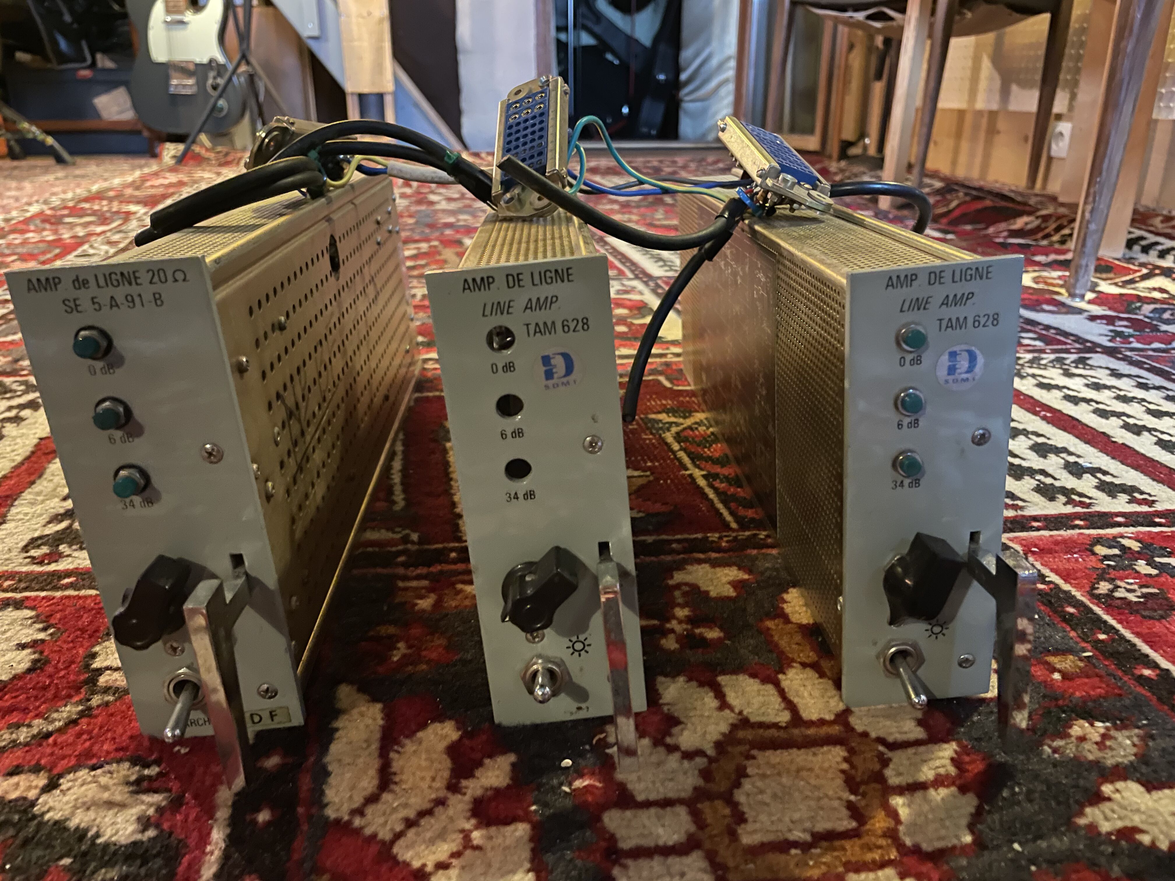 Vends 3 Preamplis ligne schlumberger.