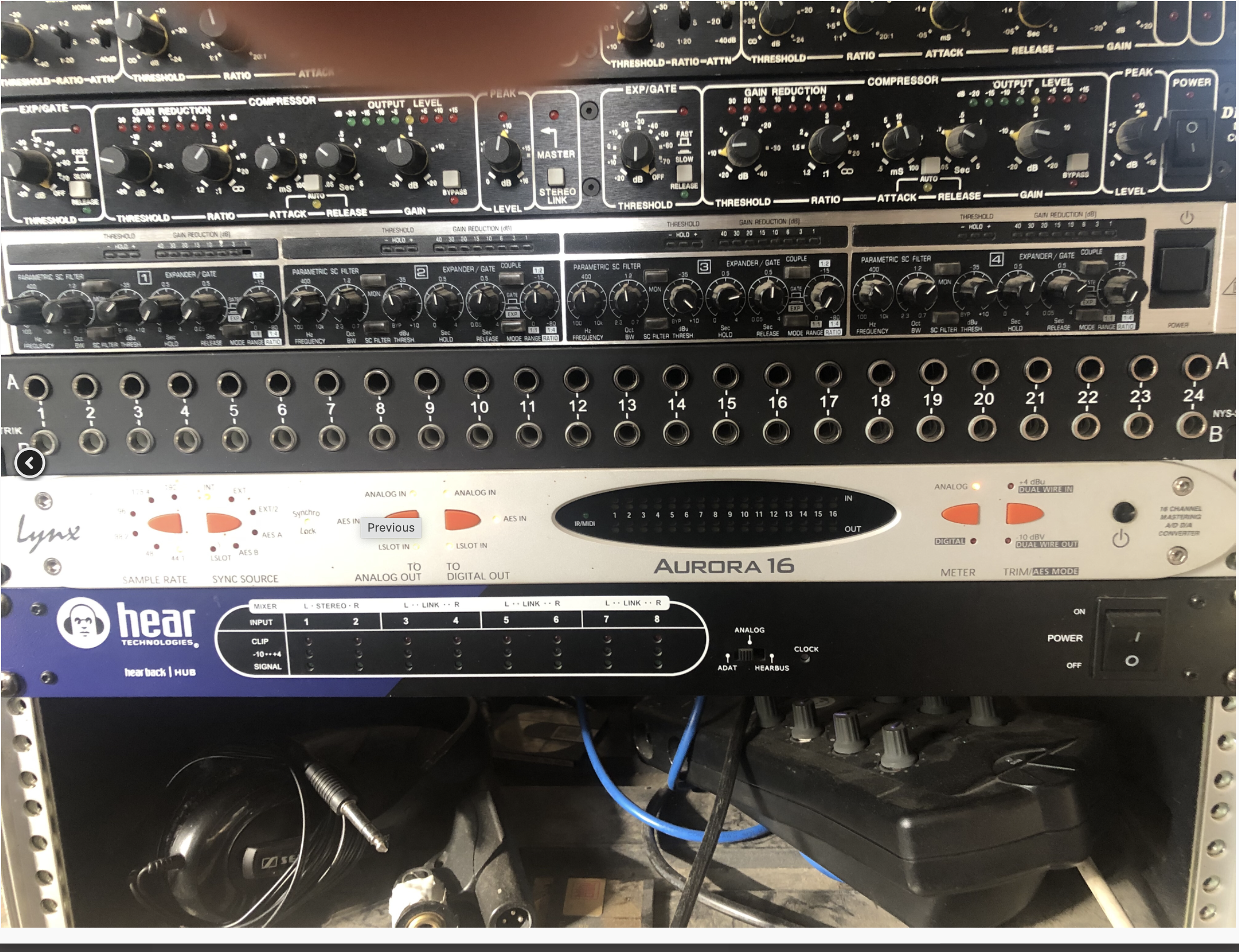 Lynx Aurora 16 vt  + carte AES16e + LD ADAT 16 in/out. + cables CBL-AES 1605