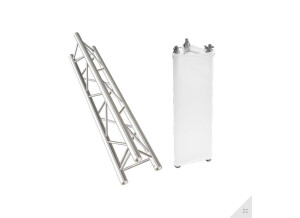 Housse lycra stretch structure alu totem Truss triangulaire Blanche