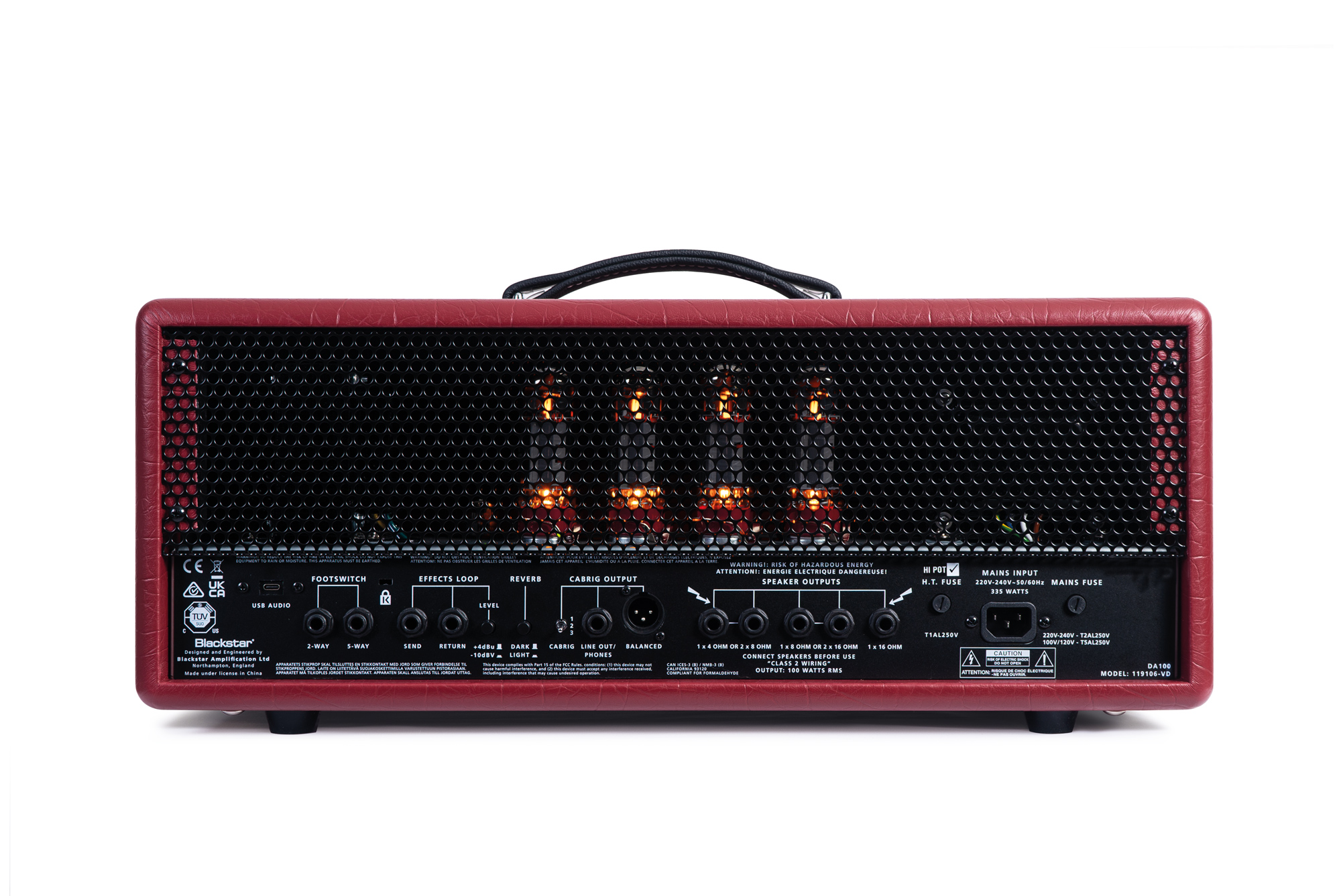 Blackstar Amplification DA100 Ruby : DA100 RubyREAR