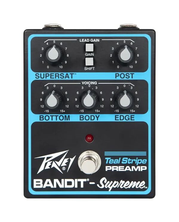 Peavey Bandit Supreme Teal Stripe Pedal : Bandit Supreme Teal Stripe Pedal