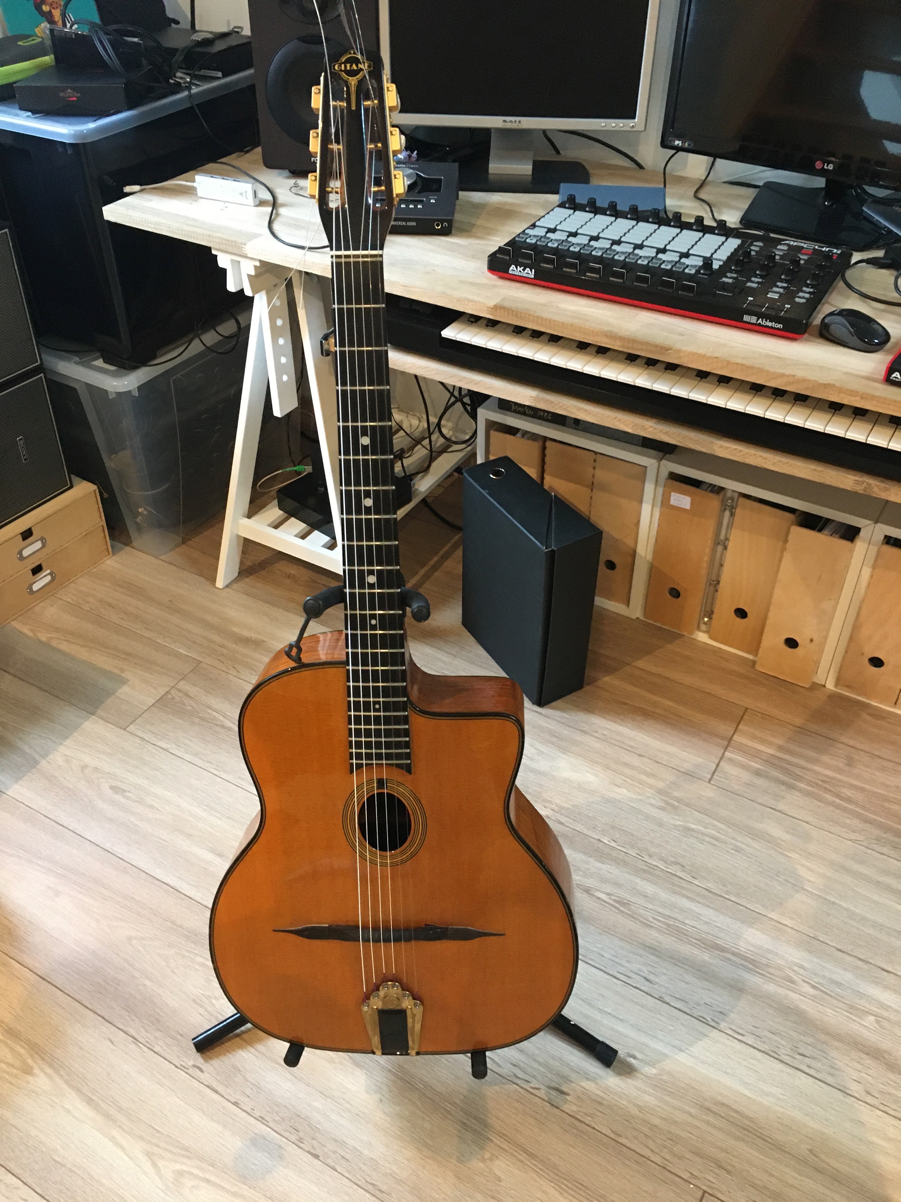 VENDS GUITARE GITANE DG 255 AVEC HOUSSE