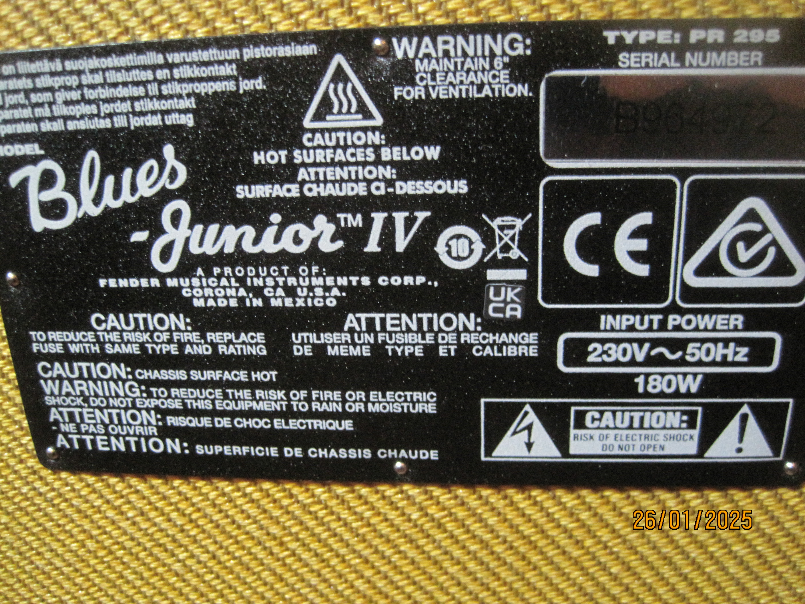 Fender Blues Junior IV (23012)