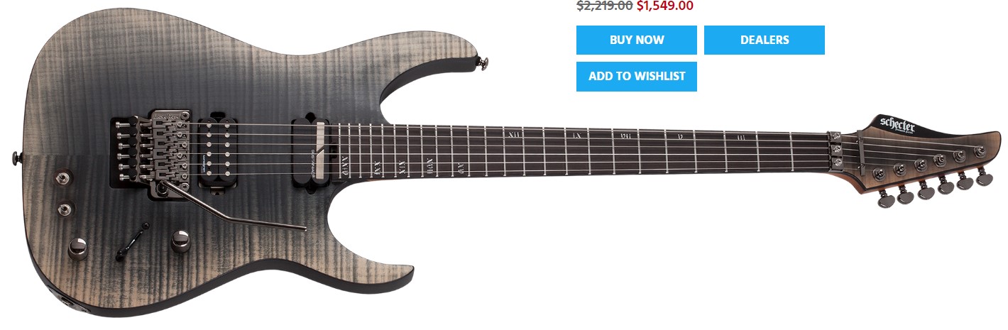 Schecter Banshee Mach-6 FR S - fallout burst