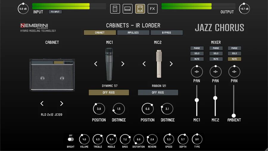 Jazz Chorus Solid State Guitar AmplifierCAB