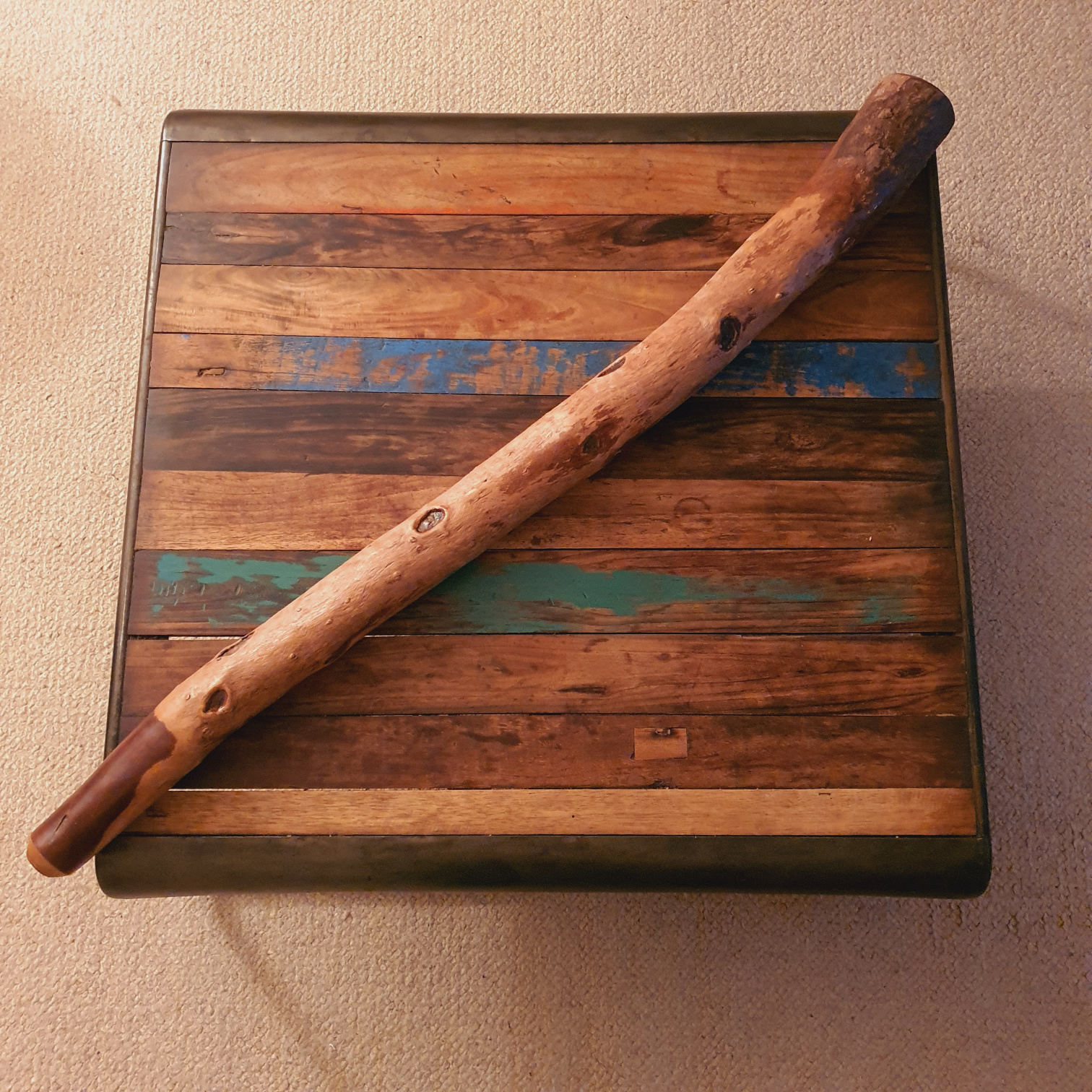 Vends Didgeridoo Didjaman Eucalyptus "Brut" en Ré