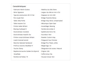 Spécification Martin JM