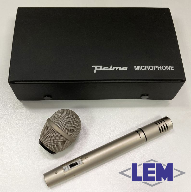 Microphone LEM ( Primo 4520 ) statique à polarisation permanente , alimentation Phantom 48 Volts !