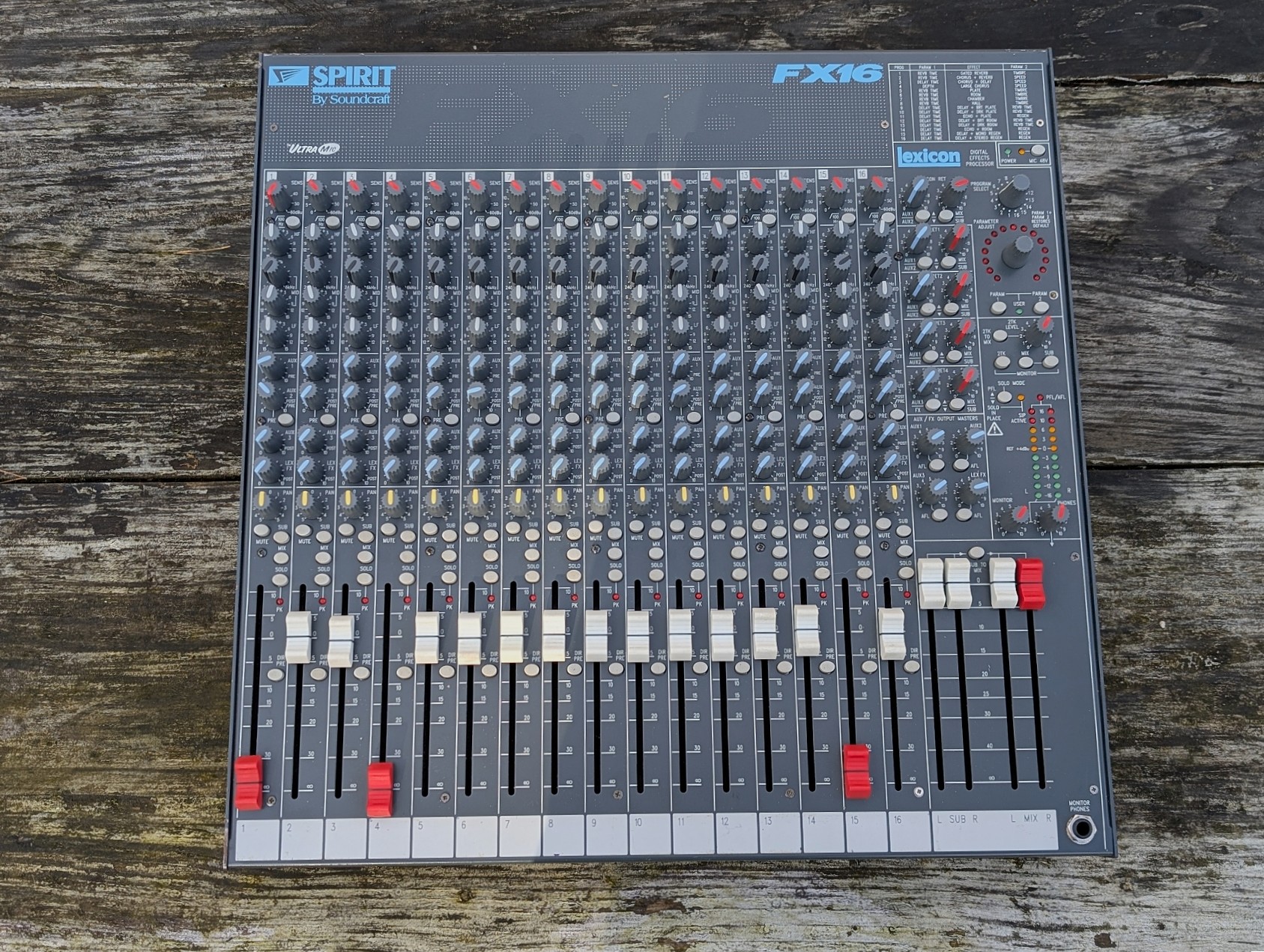 Vends table mixage Souncraft Spirit FX16