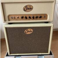 Suhr Badger 35 head (cream limited edition) + cab + flightcase