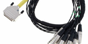 Câbles Sub D 25 broches vers 8x jack TRS
