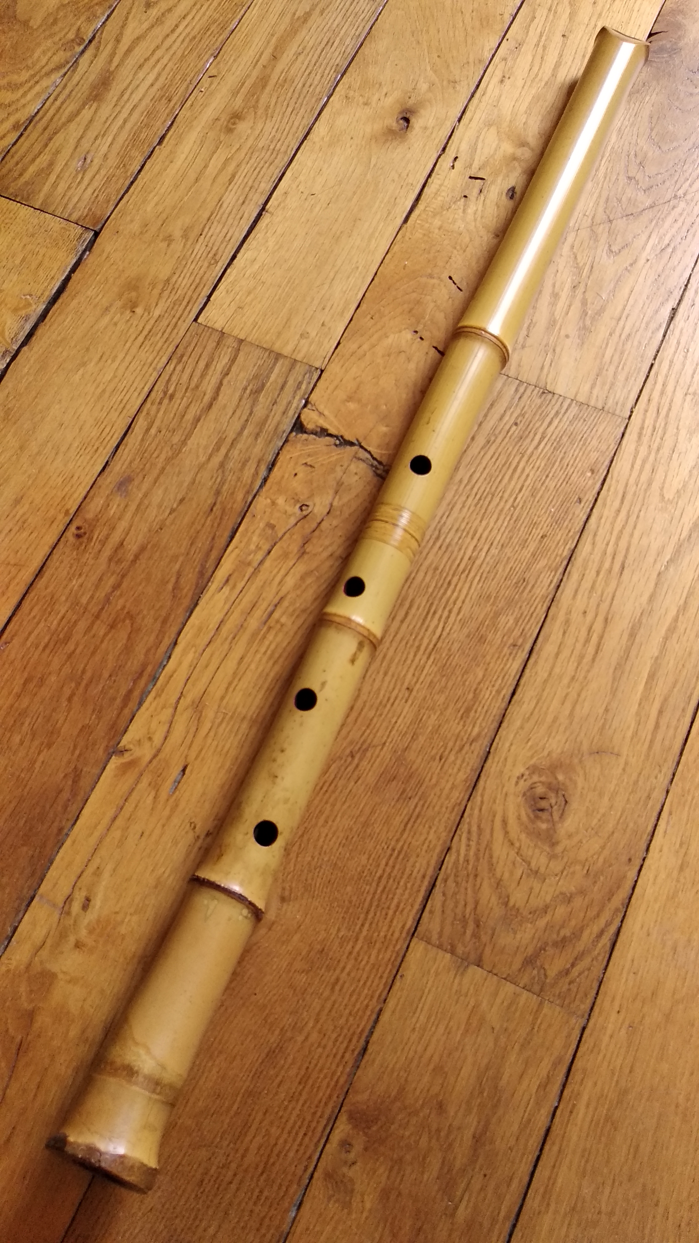 Shakuhachi 2.2 en Bb Ji-ari Signé Hozan  Left Hand  