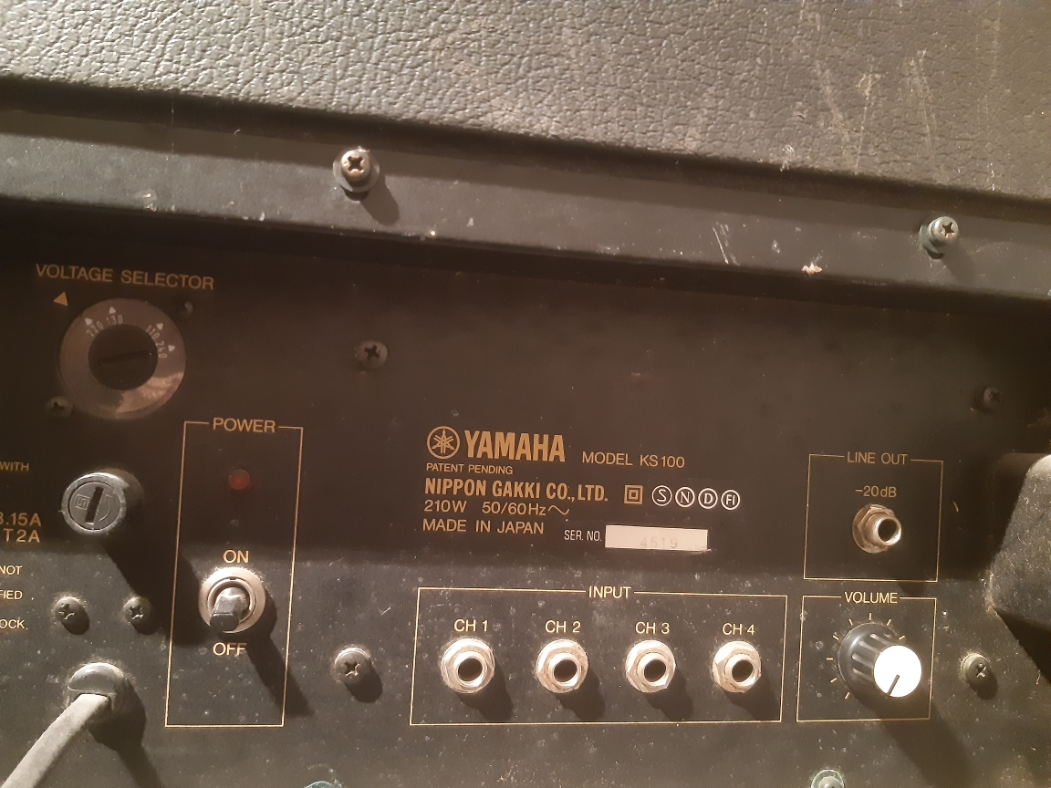 YAMAHA KS-100 4input ヤマハ アンプ カバー付
