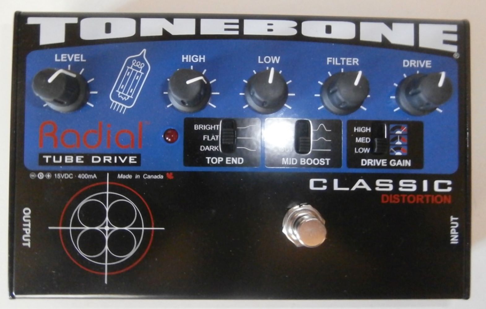 Vend pédale RADIAL TONEBONE CLASSIC 12AX7 TUBE DISTORTION