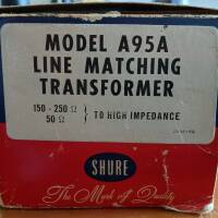 Vends Shure A95A Line Matching Transformer