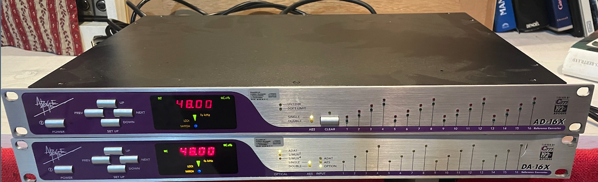 Vends ensemble Apogee AD-DA 16X