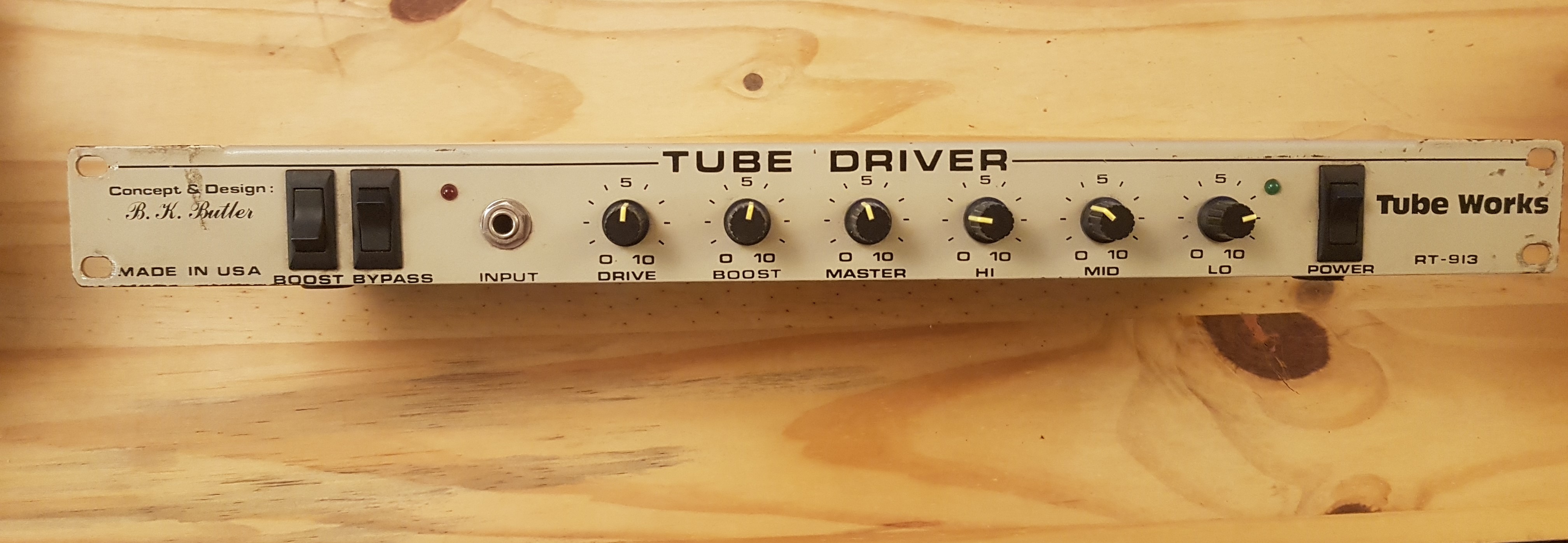 Vends Tube driver RT-913 by Tube Works (le design du circuit interne est de B.K. Butler)