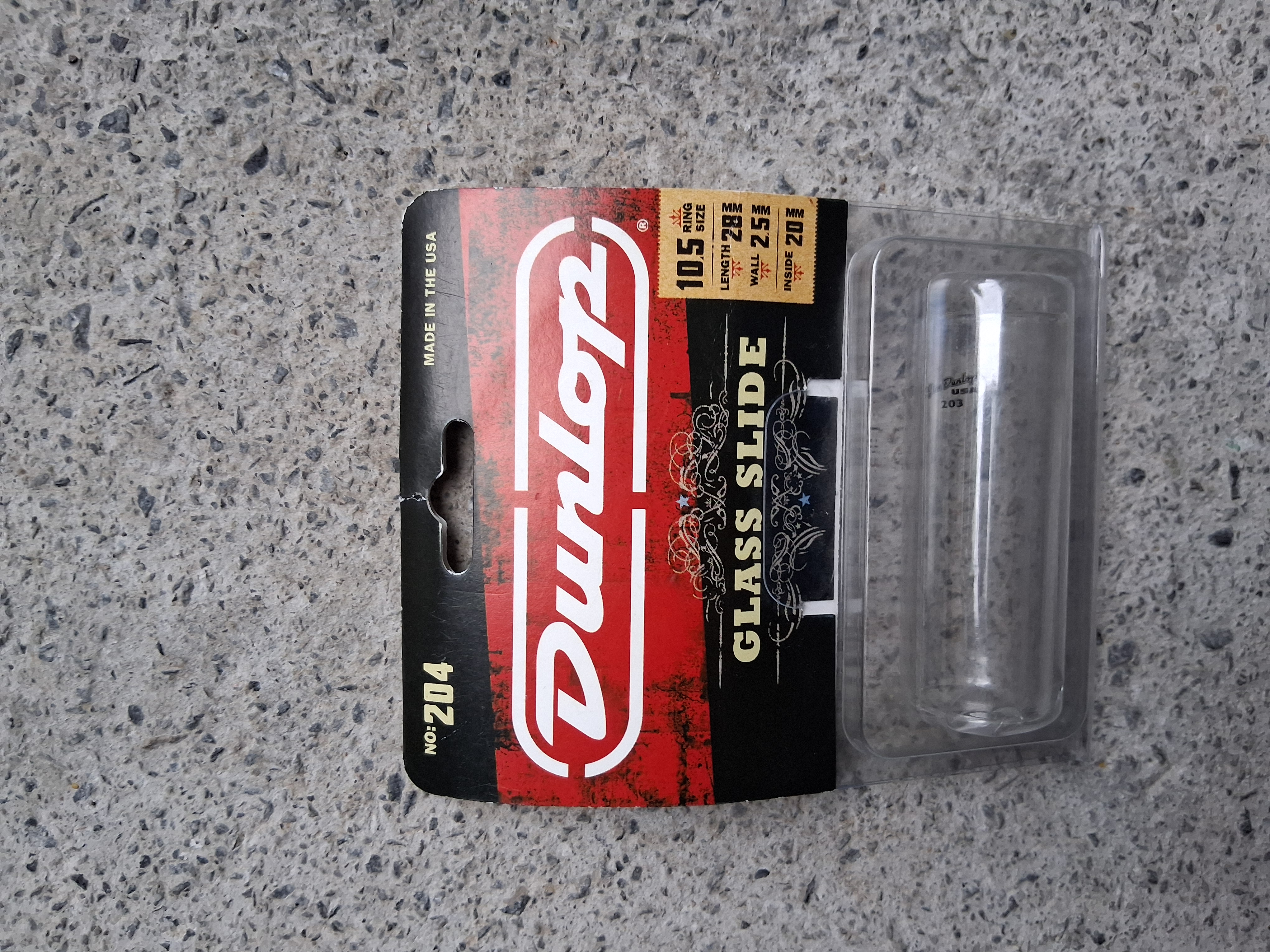 Dunlop glass slide n°203